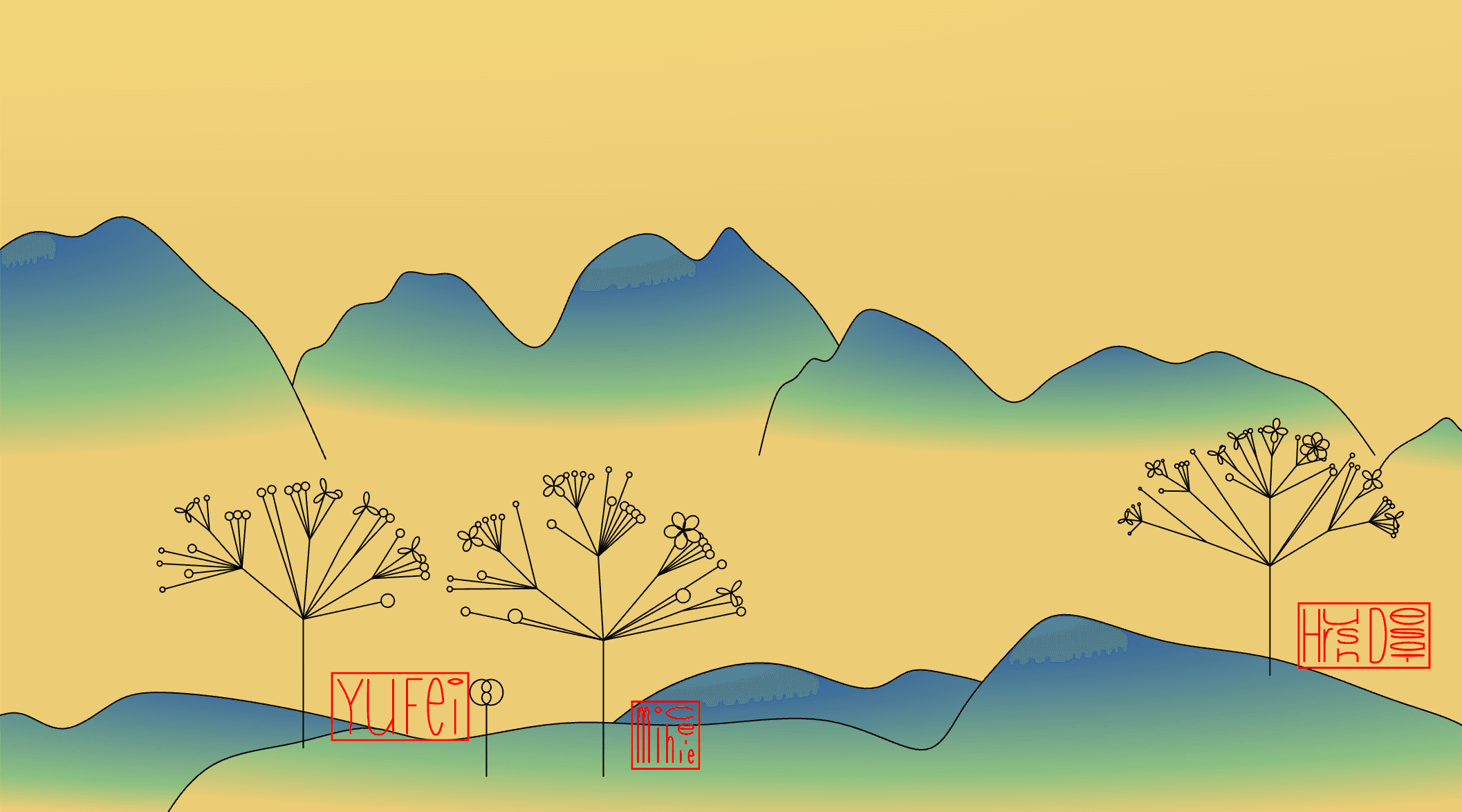 {Mountains, Trees, Names}*