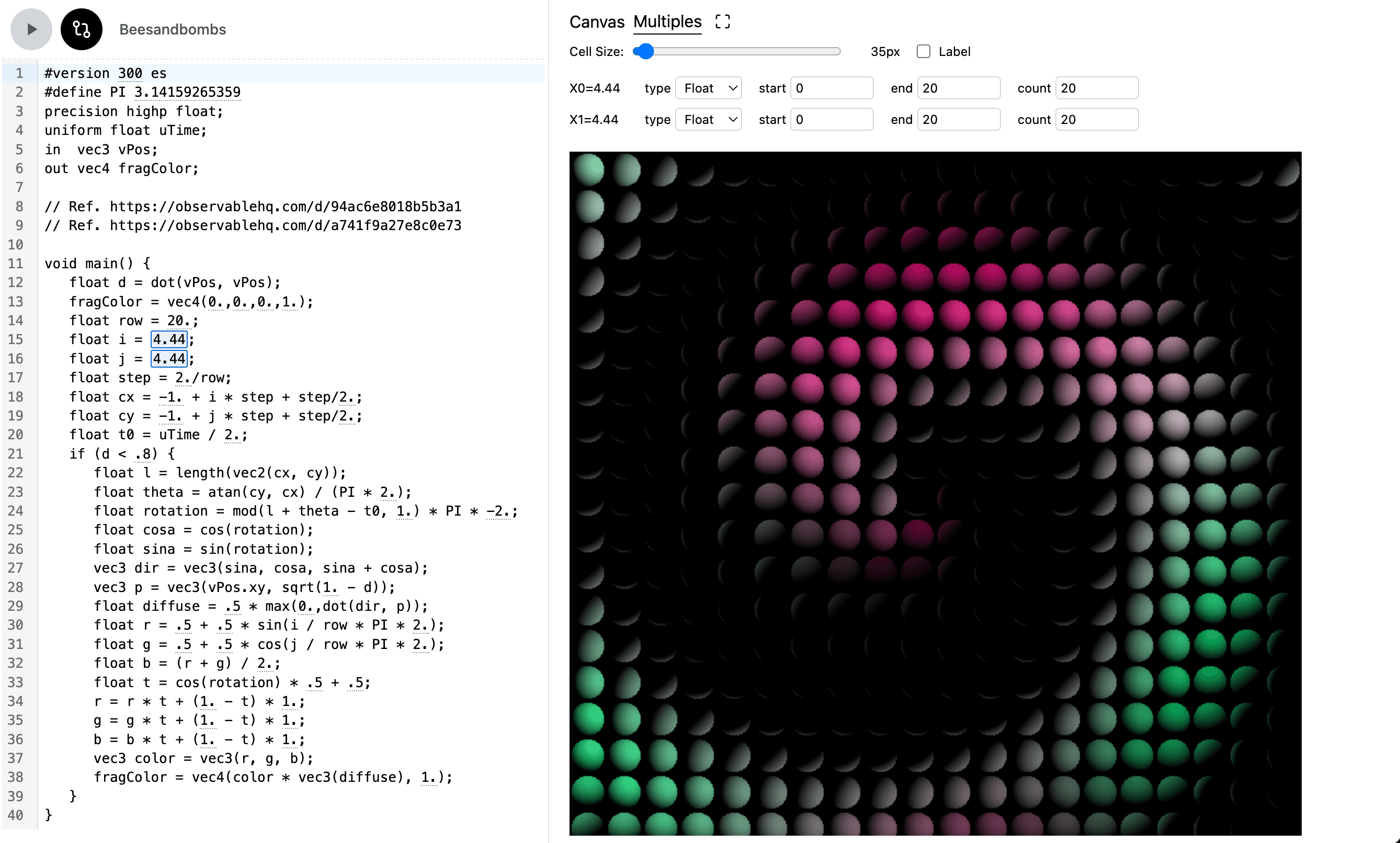 Parameter Variations