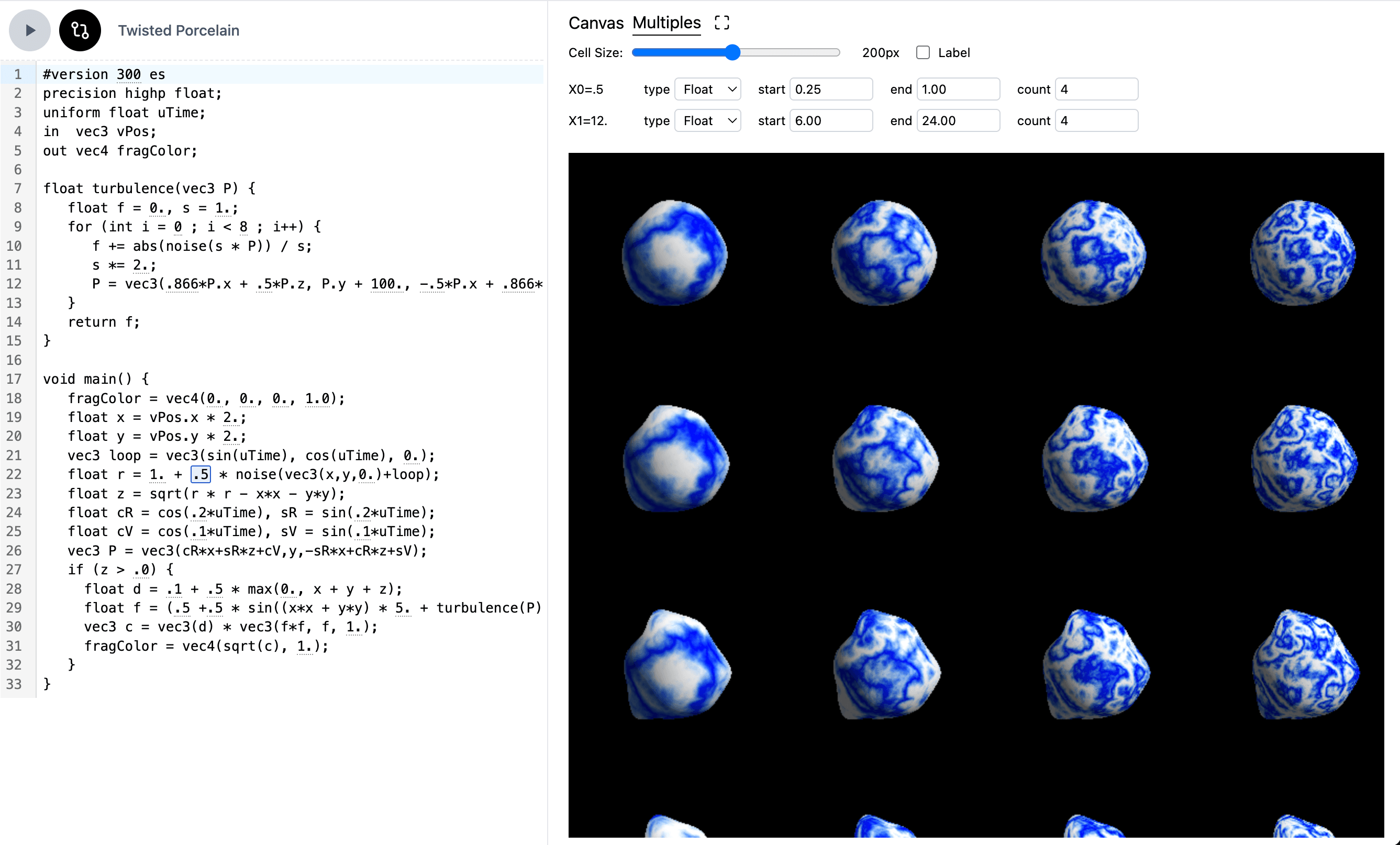 Parameter Variations
